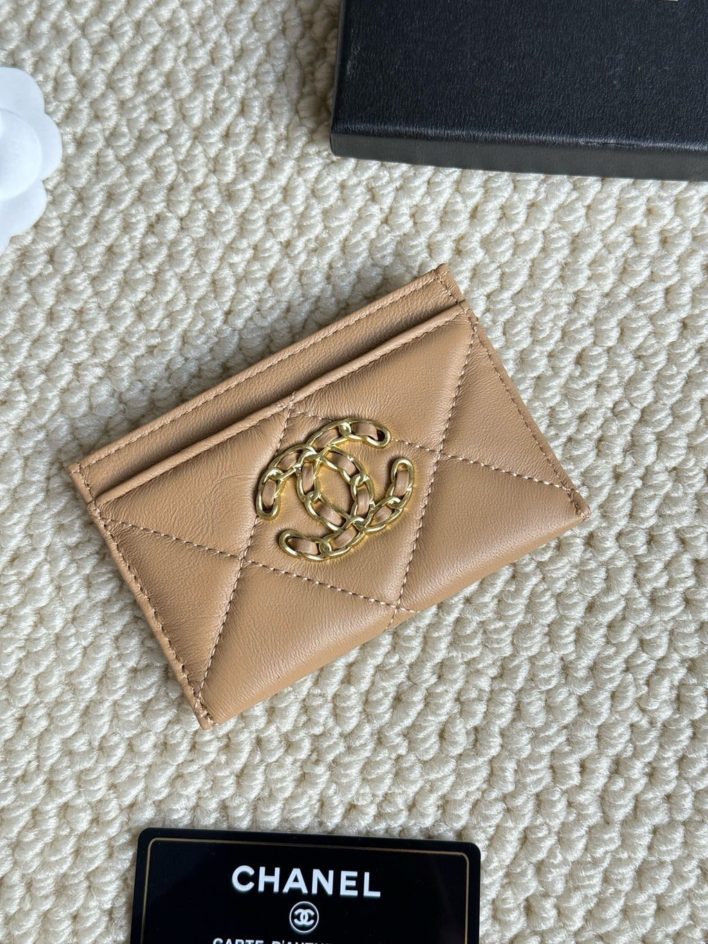 Quilted Lambskin Card Holder