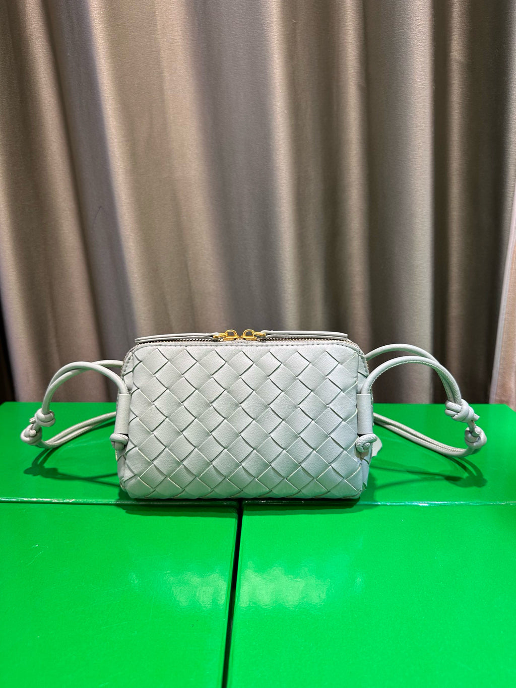Woven Leather Concert Pouch
