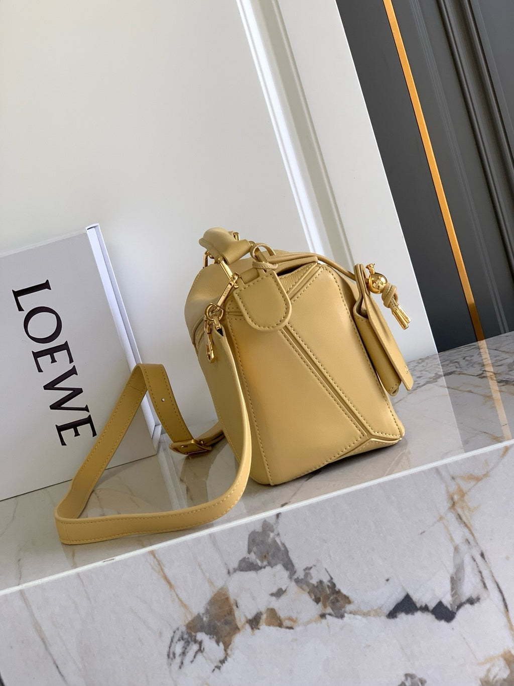 Premium Lambskin Geometric Puzzle Bag [Premium Quality]