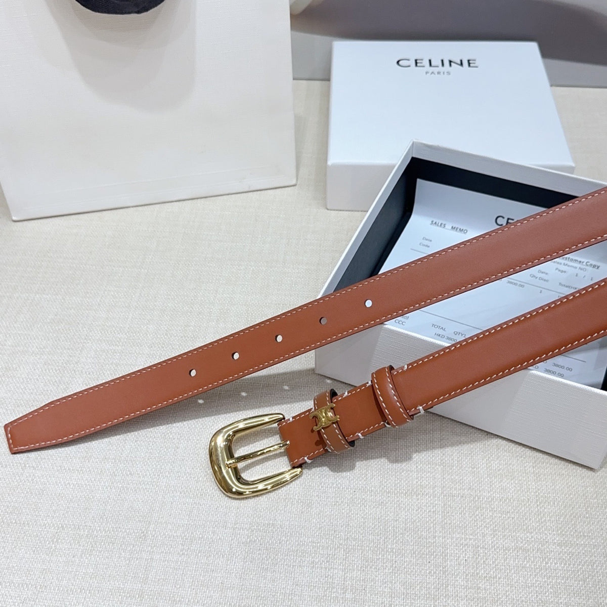 Double-Sided Leather Belt | 2.5cm
