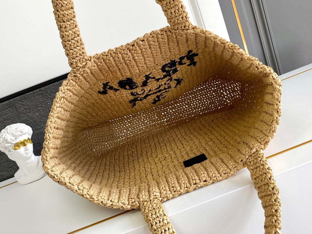 Raffia Woven Tote Bag | Large | Premium Quality |