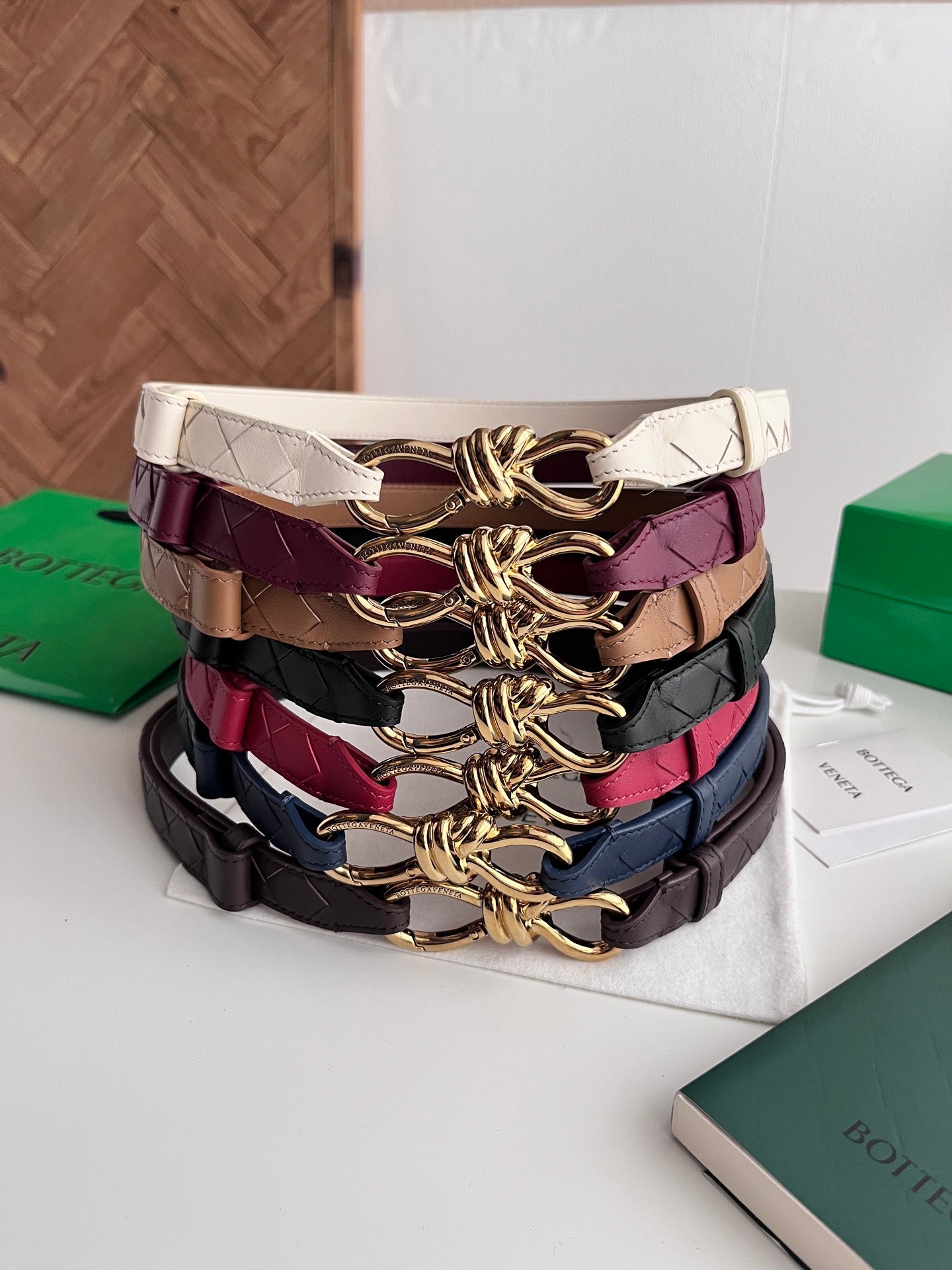 Woven Intrecciato Belt | Knot Buckle | 2.0cm | 2026
