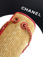 Large Woven Flap Bag – Summer Edition (Premium Quality++)