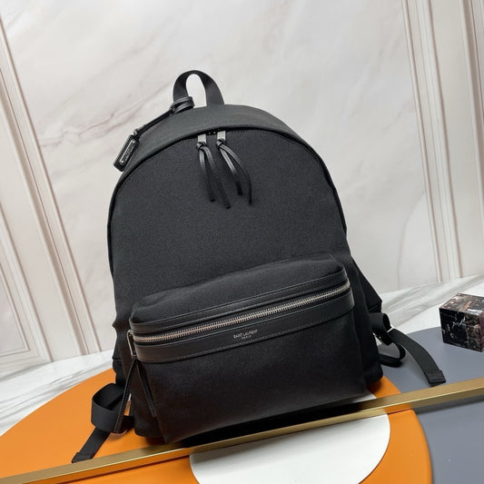 Premium Fabric Backpack – Limited Edition with Italian Leather Accents