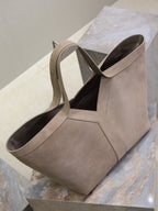 Y Suede & Calfskin Logo Tote Bag  |Premium Quality |
