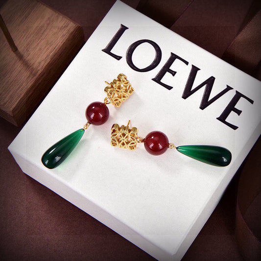 18K Gold-Plated Carnelian Teardrop Earrings