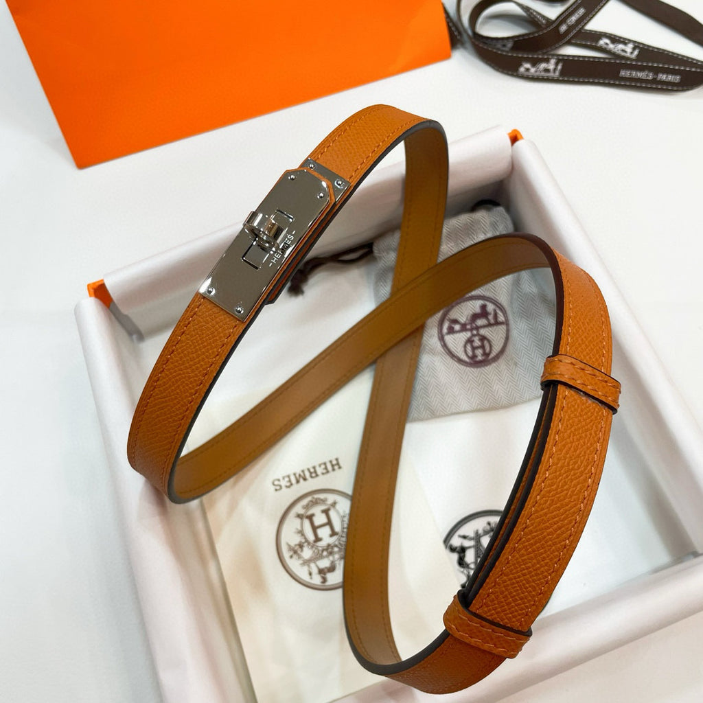 Slim Leather Waist Belt – Adjustable Fit