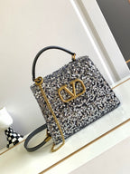 V-SLING 3D Embroidered Sequin Bag | 9866 MTX