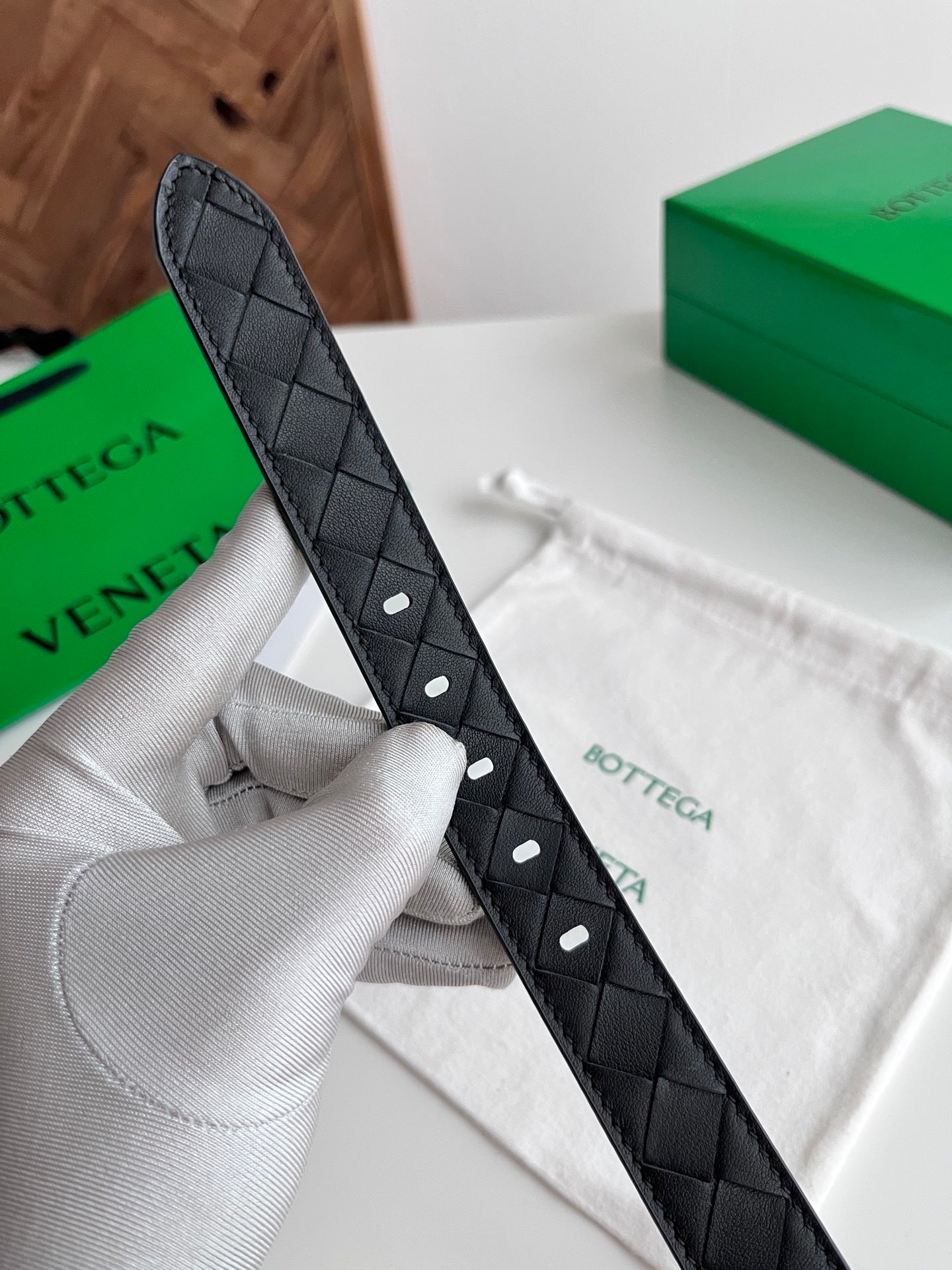 2.5 Women’s Handwoven Intreccio Leather Belt — New 2025