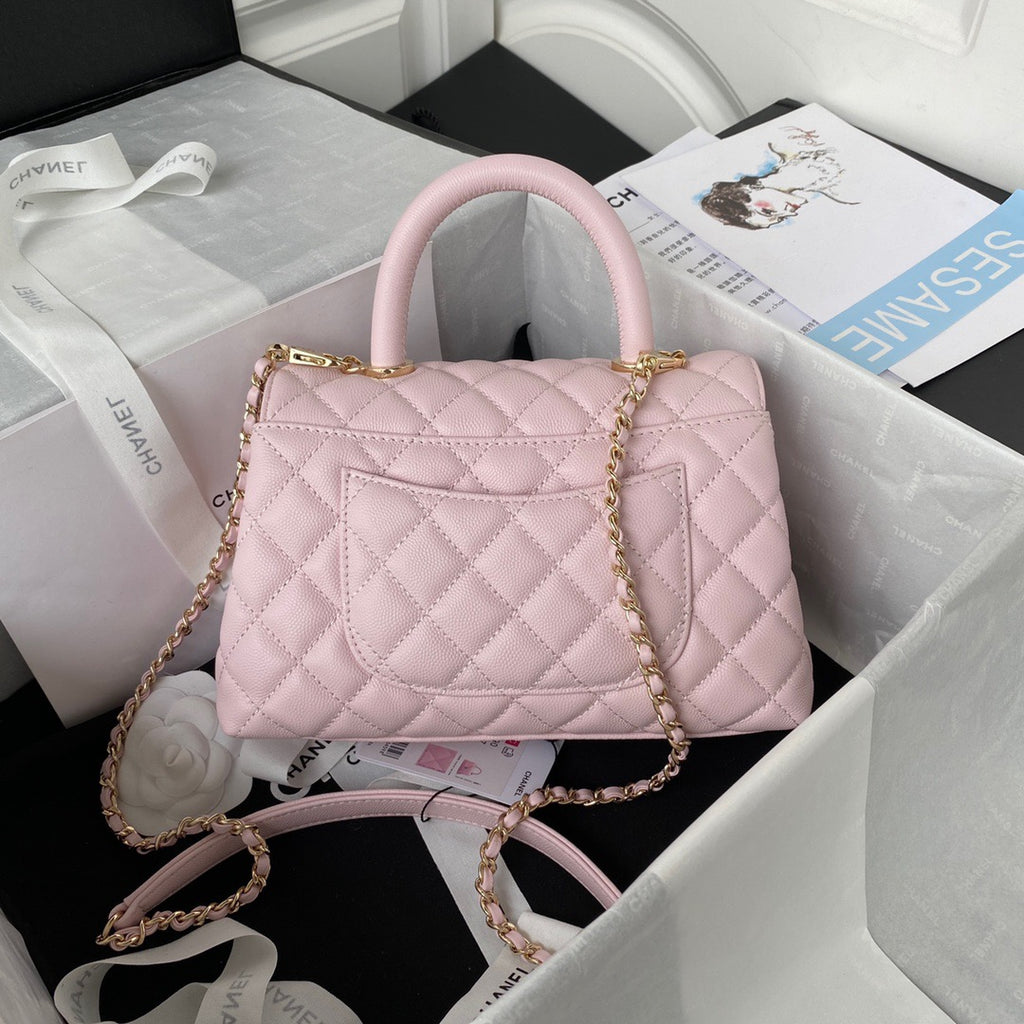 Mini Top Handle Flap Bag (𝑐𝑜𝑐𝑜 ℎ𝑎𝑛𝑑𝑙𝑒)