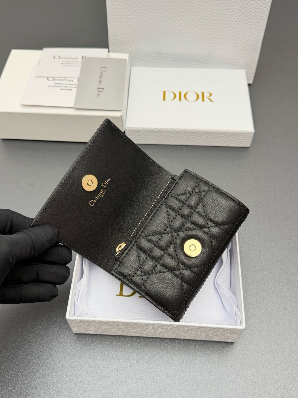 Cato Glycine Quilted Leather Wallet  (Premium Quality )