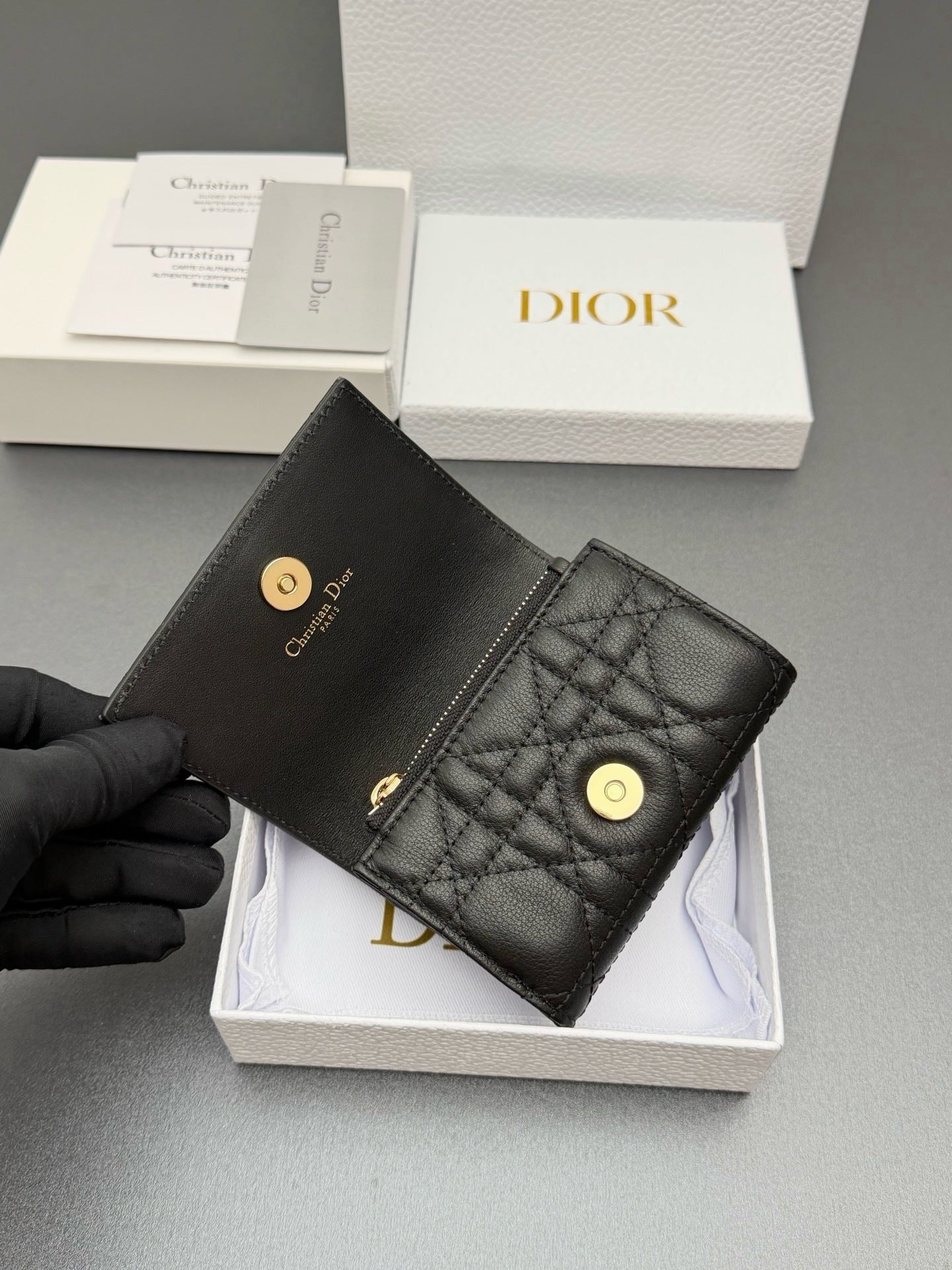 Cato Glycine Quilted Leather Wallet  (Premium Quality )