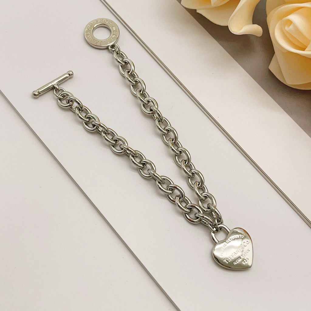 Heart Charm Bracelet | Silver | Brass | Artisan Collection