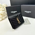 Y Compact Leather Bi-Fold Wallet