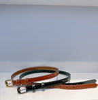 C Women's Belt – Handmade Tanneries Haas Novonappa Leather, Vintage French Style