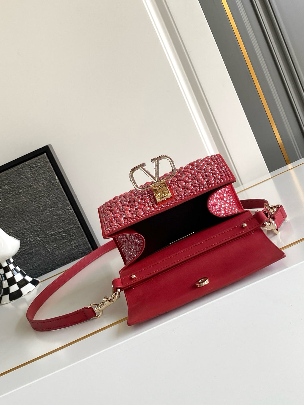 V-SLING Mini Crystal Bag | 9956 MTX