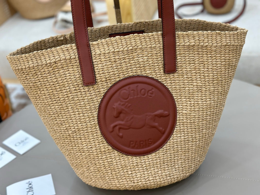 Woven Straw Bucket Bag  (Premium Quality)