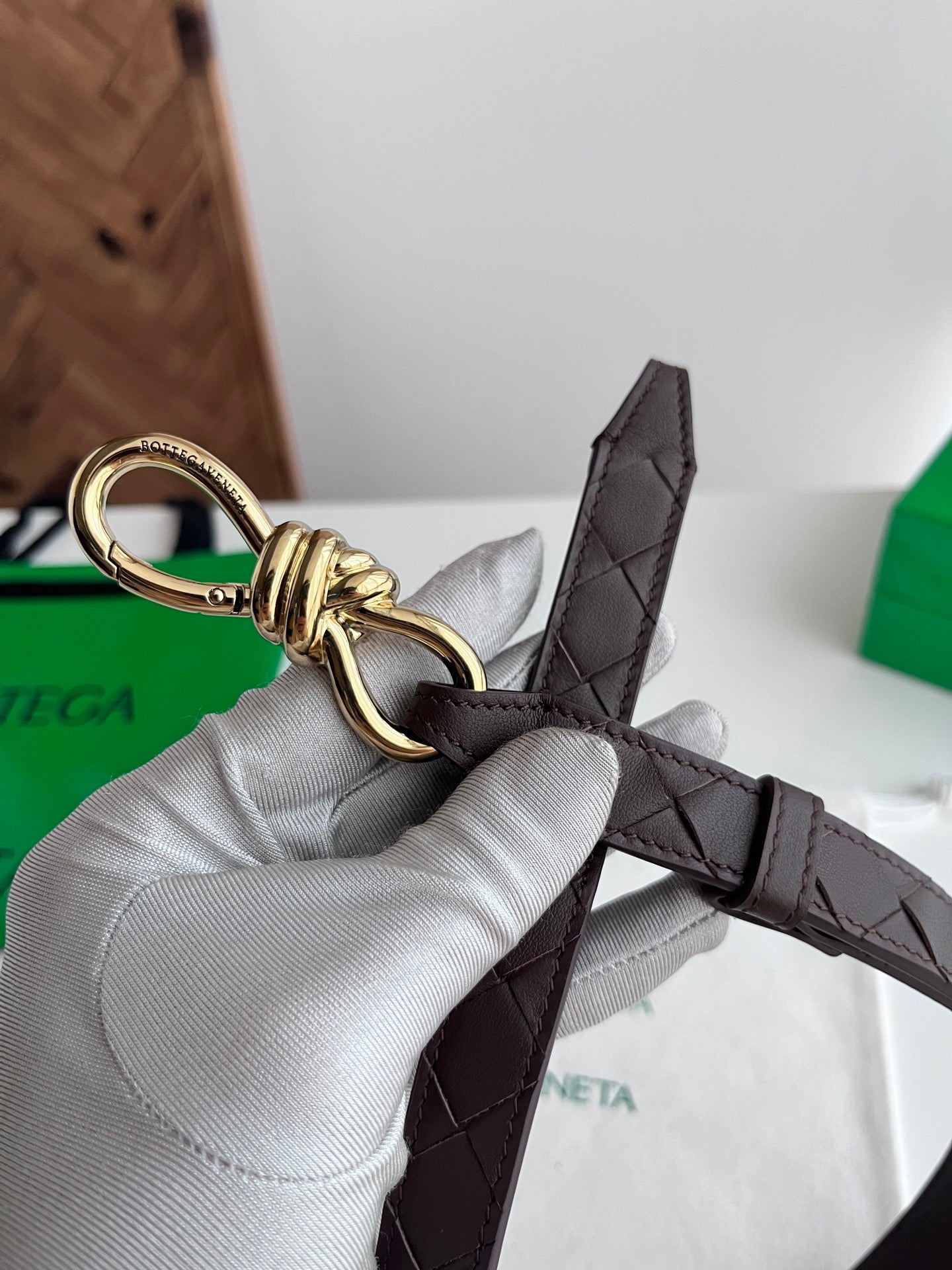 Woven Intrecciato Belt | Knot Buckle | 2.0cm | 2026