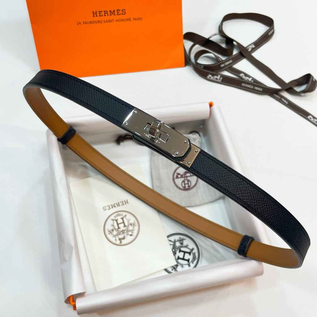 Slim Leather Waist Belt – Adjustable Fit