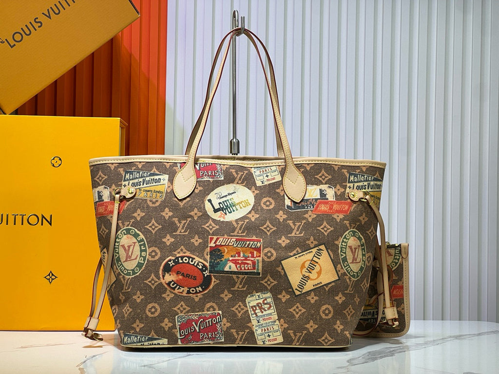 Canvas Tote – Monogram Tiles Design