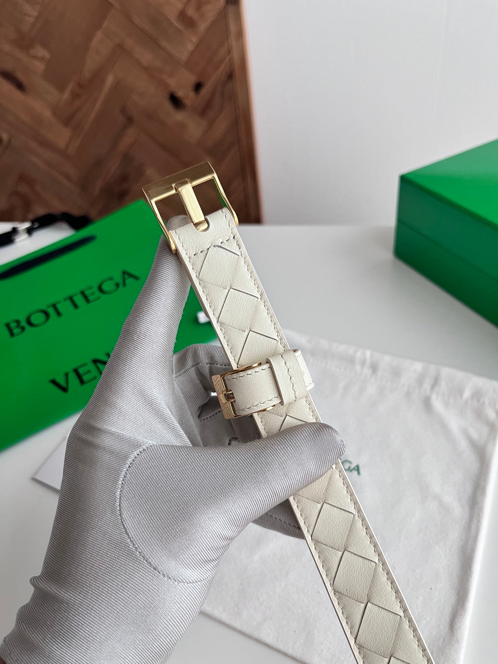 2.5 Women’s Handwoven Intreccio Leather Belt — New 2025