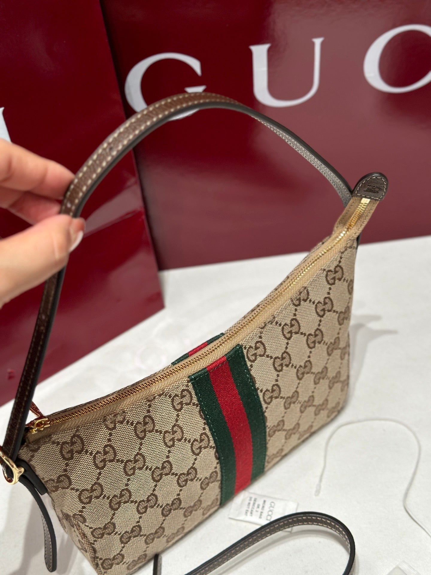Canvas &  Leather Shoulder Bag | 863406 | Premium Quality