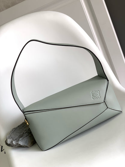 Premium Geometric Soft Leather Shoulder Bag – DSX