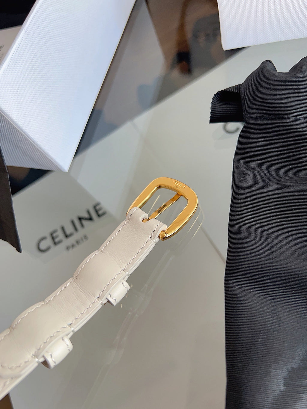 Vivienne Taurillon Belt | 18mm