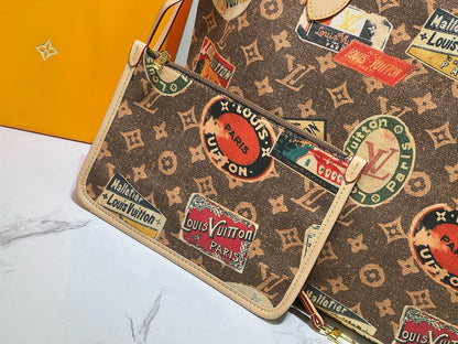 Canvas Tote – Monogram Tiles Design