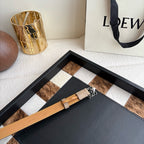Anagram Buckle Leather Belt