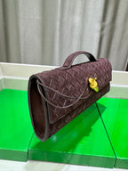 Frosted Leather Evening Handbag