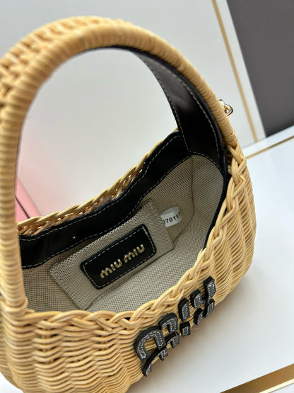 Miu*mi♡ Basket Straw Bag