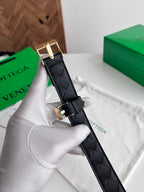 2.5 Women’s Handwoven Intreccio Leather Belt — New 2025
