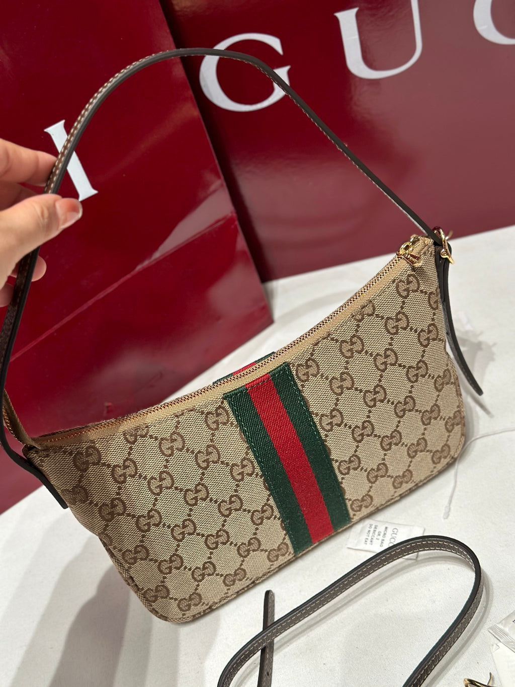 Canvas &  Leather Shoulder Bag | 863406 | Premium Quality