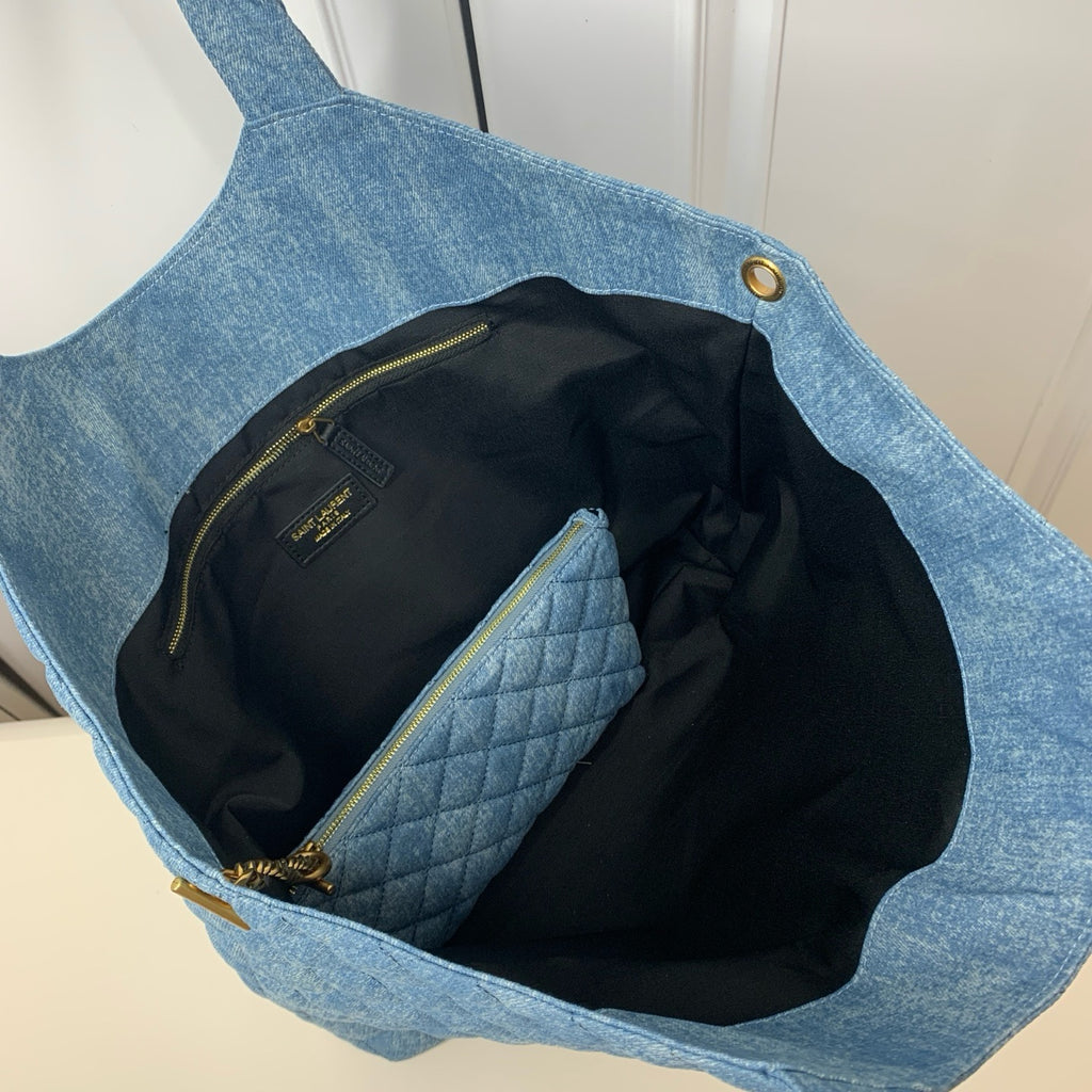 Quilted Oversized Tote Bag – Style 8019