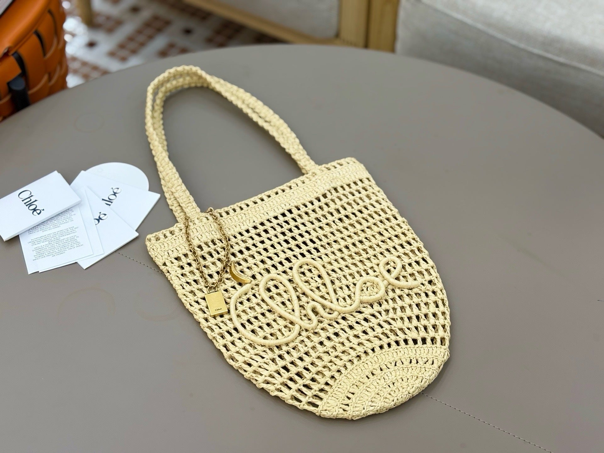 Handcrafted Raffia & Leather Tote  (Premium Quality)