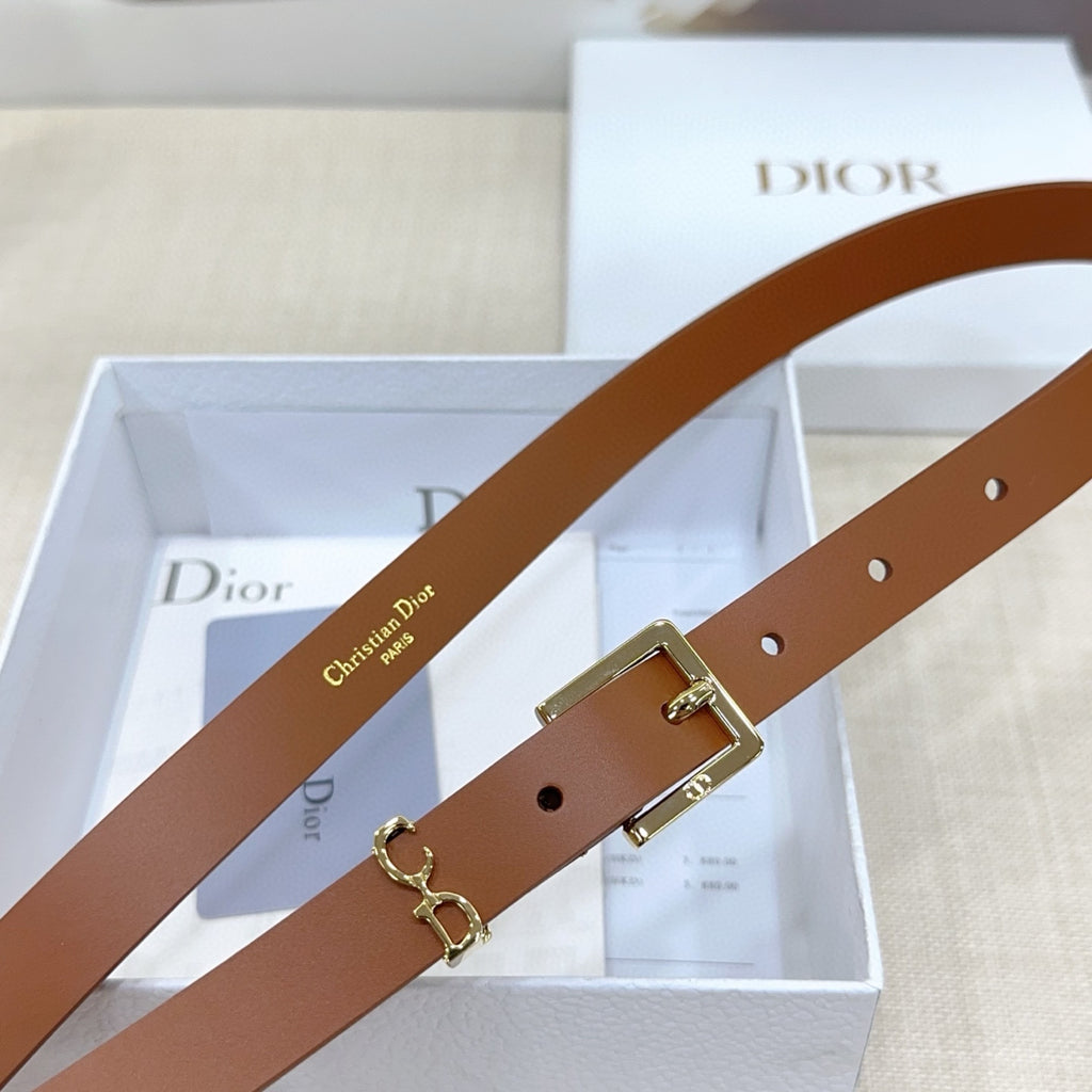 Slim Reversible Leather Waist Belt – 2.0cm