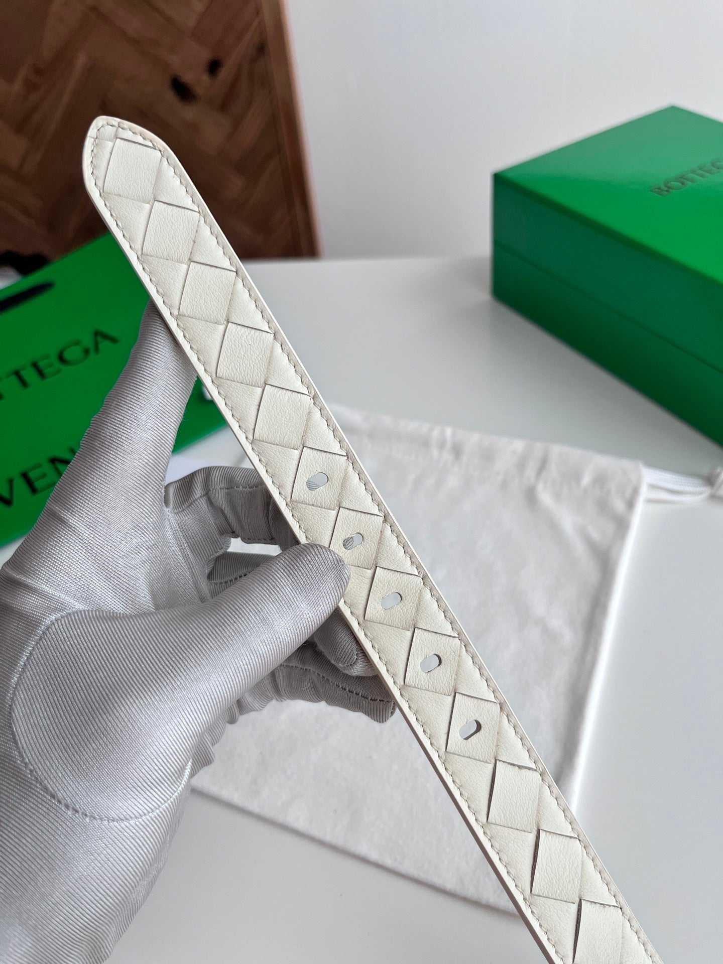 2.5 Women’s Handwoven Intreccio Leather Belt — New 2025