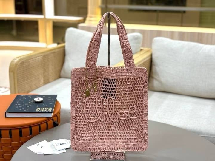 Handwoven Raffia &  Calfskin Tote (Premium Quality)