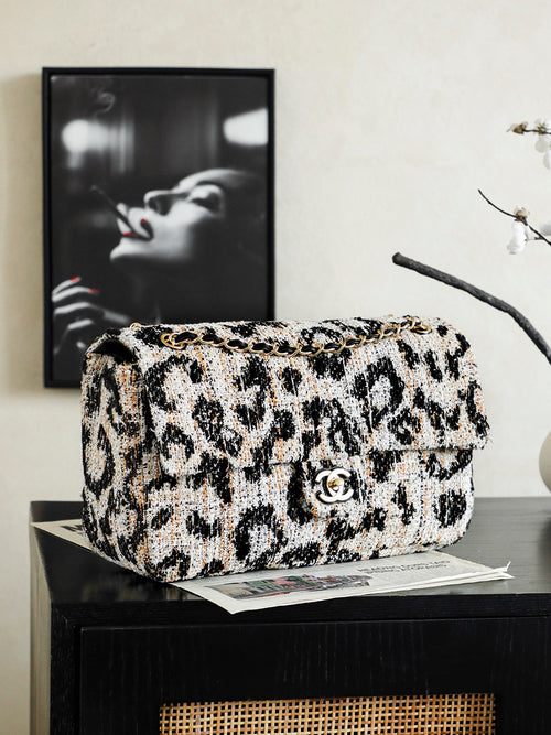 26A Leopard Tweed CF Bag | Premium Quality
