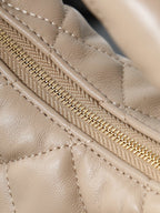 ICare Baby Pink Napa Leather Croissant Shoulder Bag