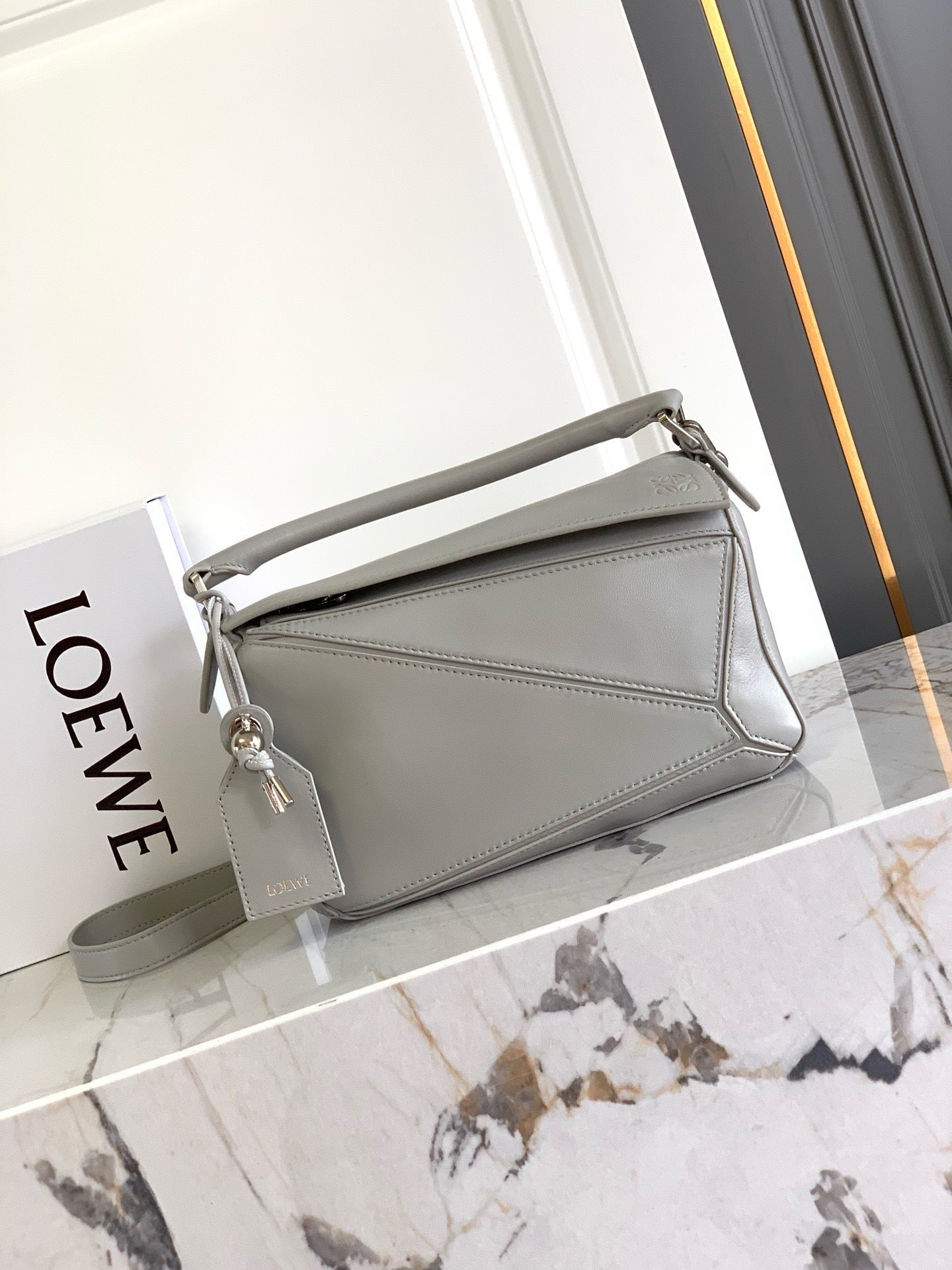 Premium Lambskin Geometric Puzzle Bag [Premium Quality]