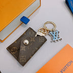 Vintage Metal Key Charm Small wallet