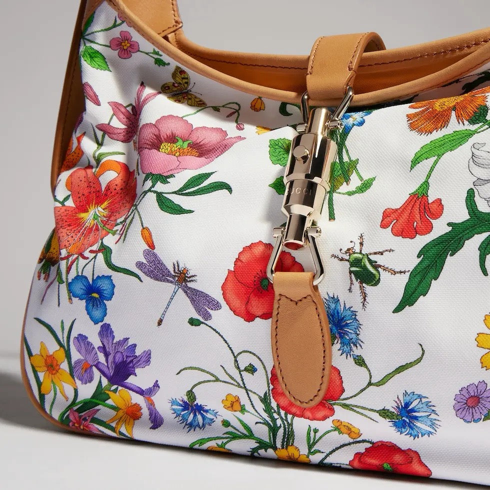 Jackie 1961 Flora Print Bag (Premium quality )