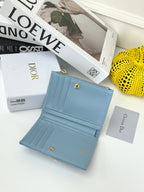 D Bow Logo Card Holder | S2867/ S2866| Lambskin |