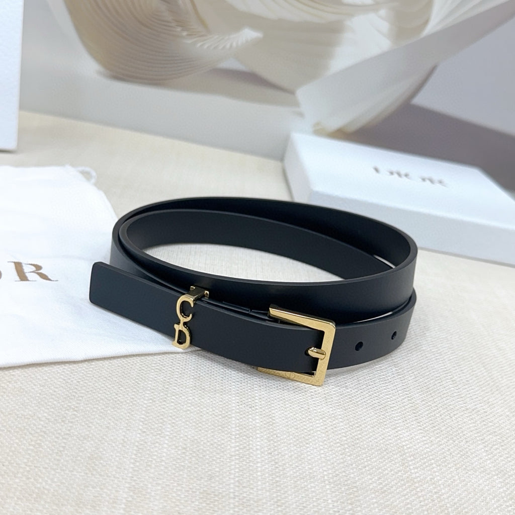 Slim Reversible Leather Waist Belt – 2.0cm