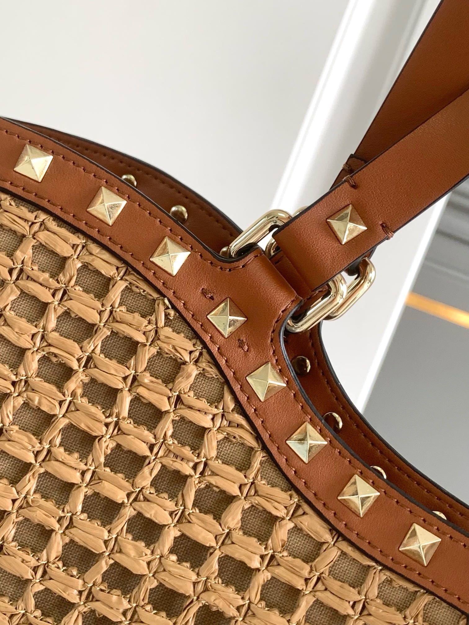 Raffia Woven Tote Bag