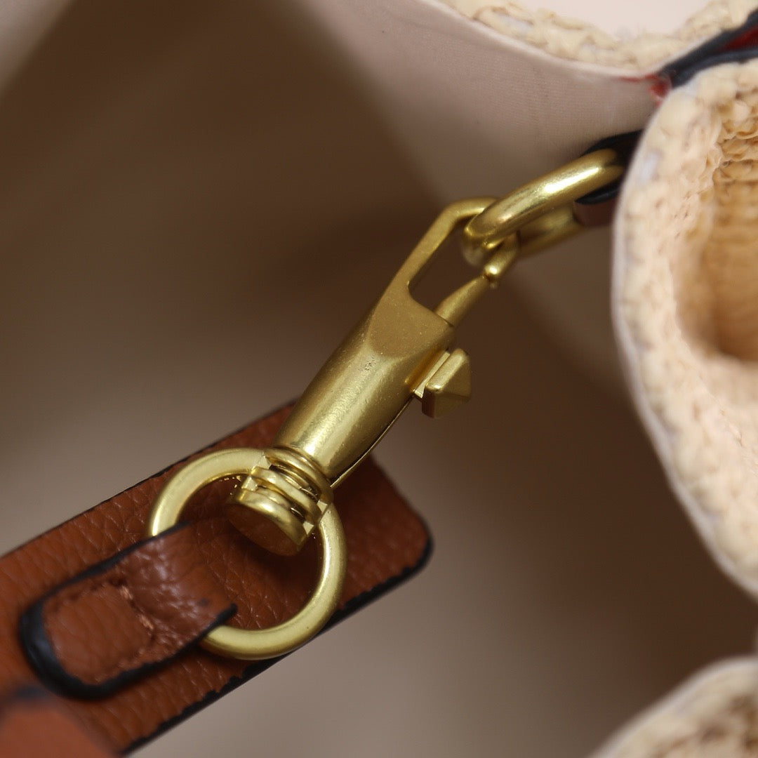 Handwoven Studded Tote Bag