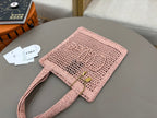 Handwoven Raffia &  Calfskin Tote (Premium Quality)