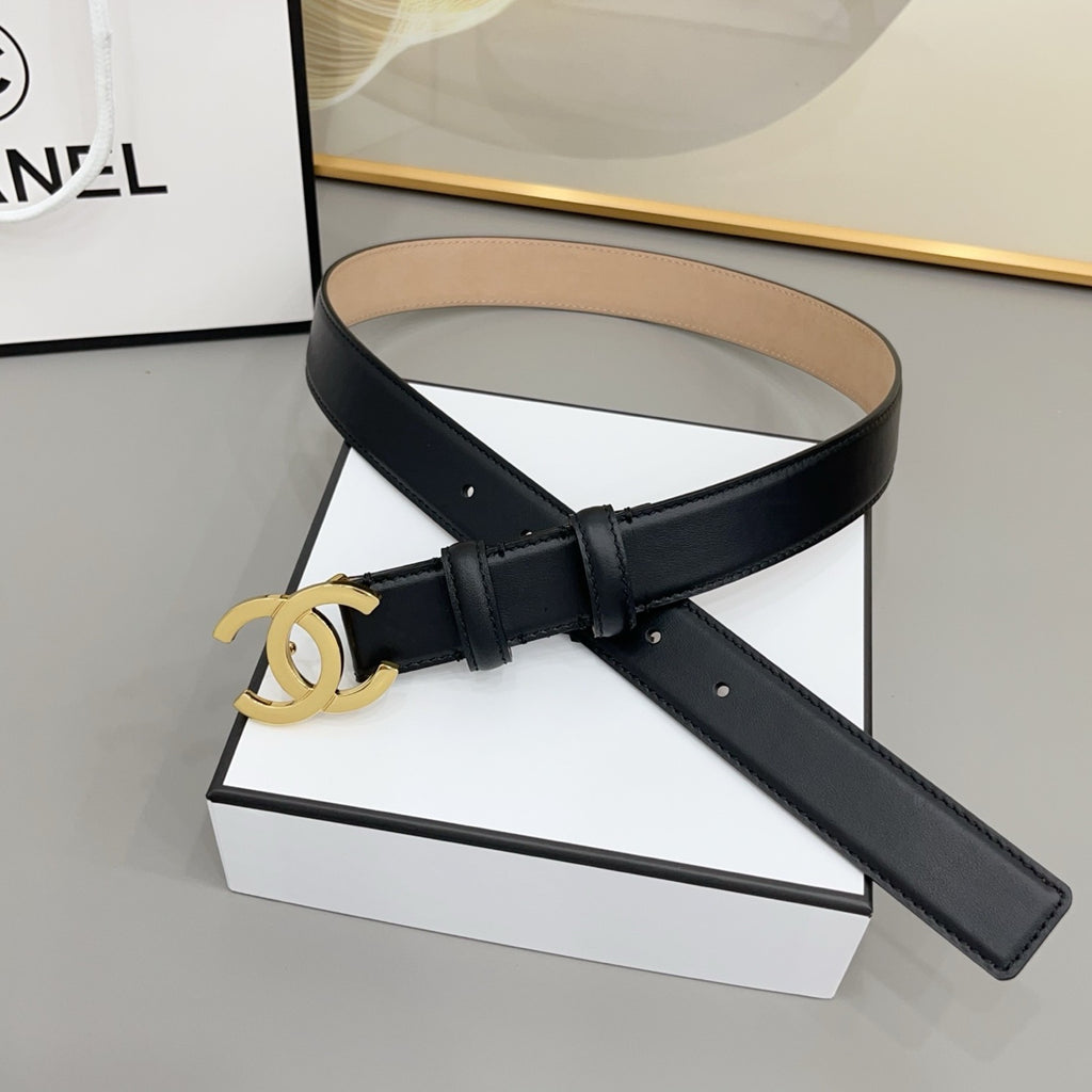 Logo Reversible Belt | 3cm | Calfskin Leather